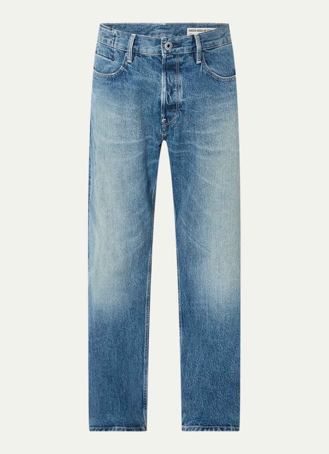 G-Star RAW Dakota straight leg jeans met steekzakken - voorkant indigo