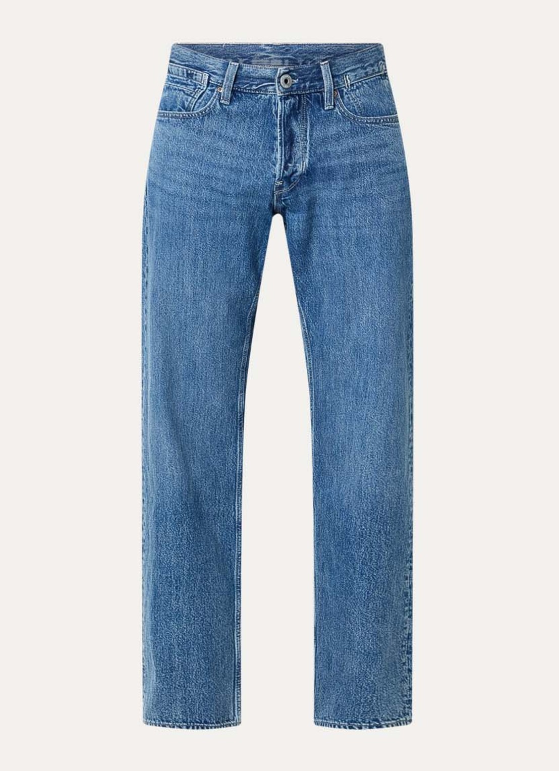 G-Star RAW Deeggie straight leg jeans met medium wassing - voorkant indigo