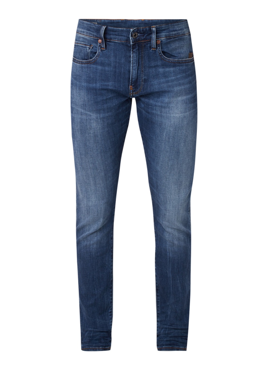 G-Star RAW Elto skinny jeans met medium wassing - voorkant 4 indigo