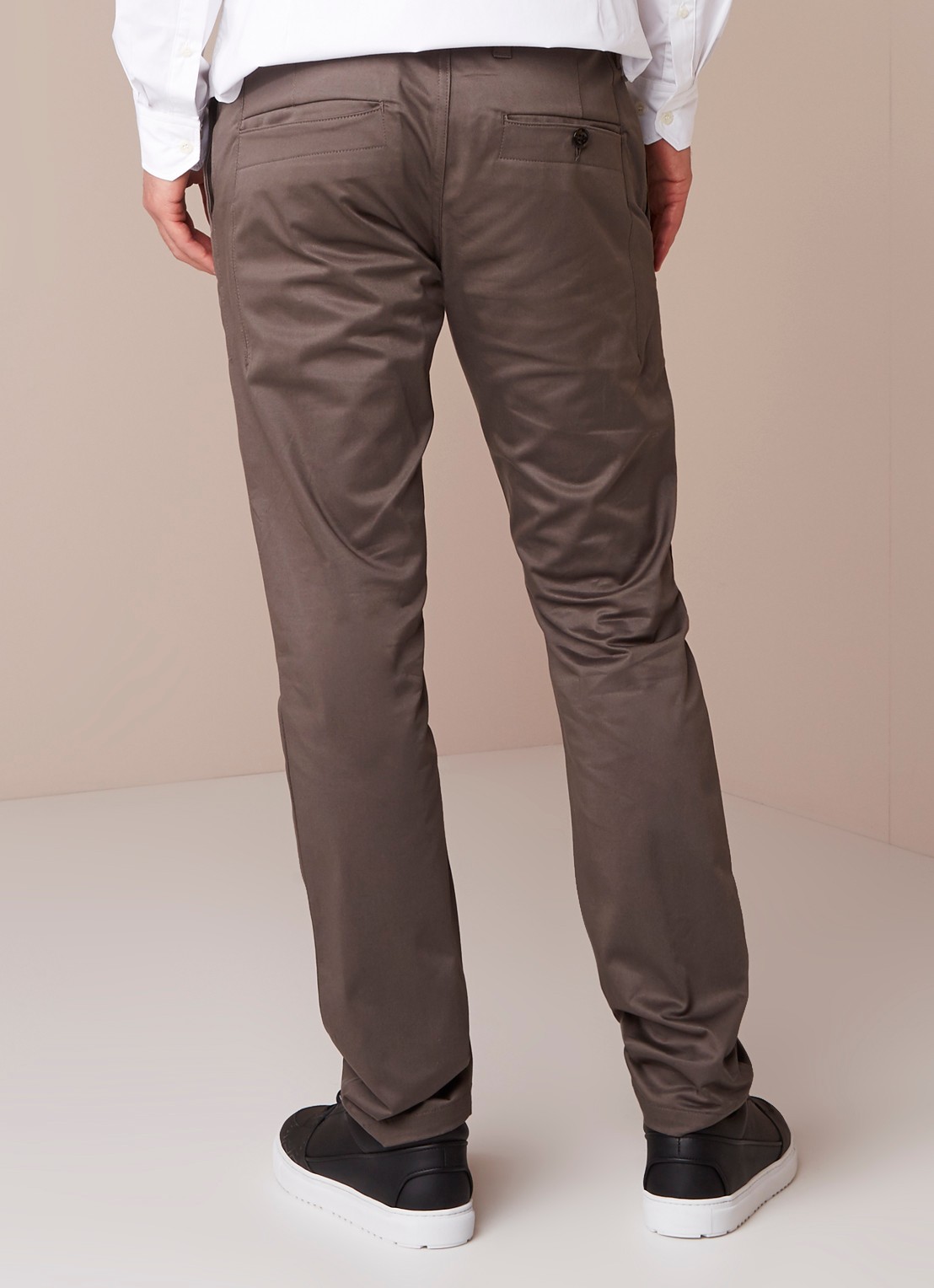 G-Star RAW G-Star RAW Bronson regular fit chino in katoenblend - achterkant grijs
