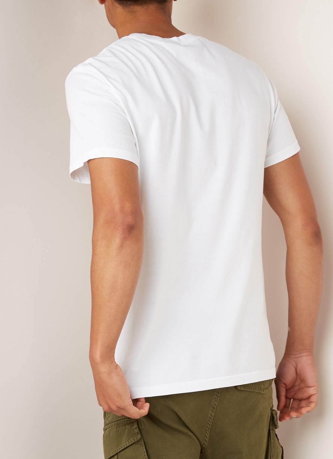 G-Star RAW Graphic T-shirt met tekstopdruk - achterkant wit