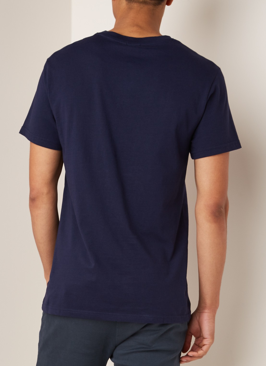 G-Star RAW Graphic T-shirt met tekstopdruk - achterkant royalblauw