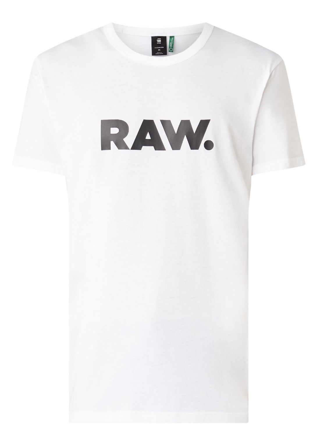G-Star RAW Holorn T-shirt met logoprint - voorkant 4 wit
