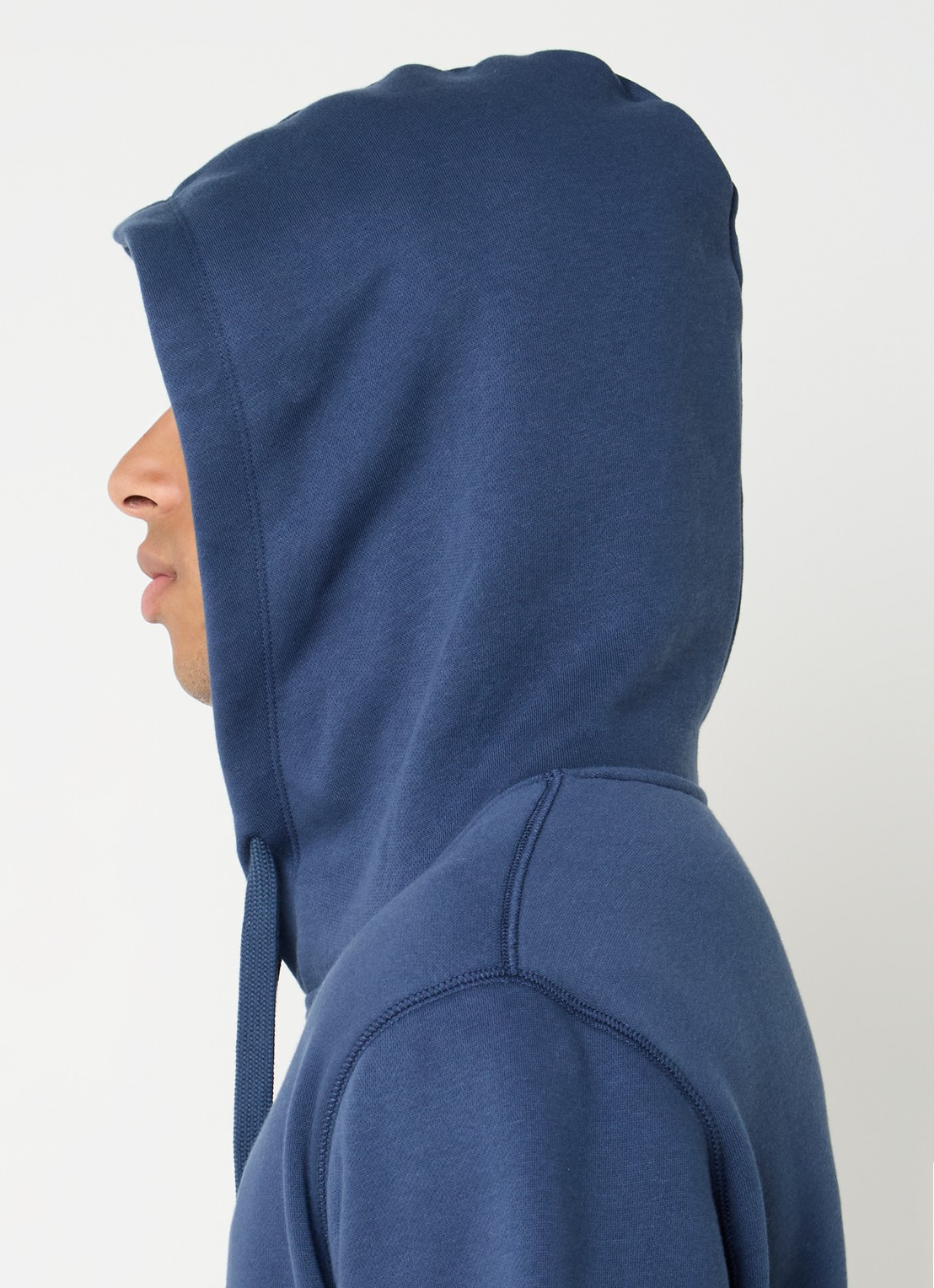 G-Star RAW Hoodie met logo - detail 5 staalblauw