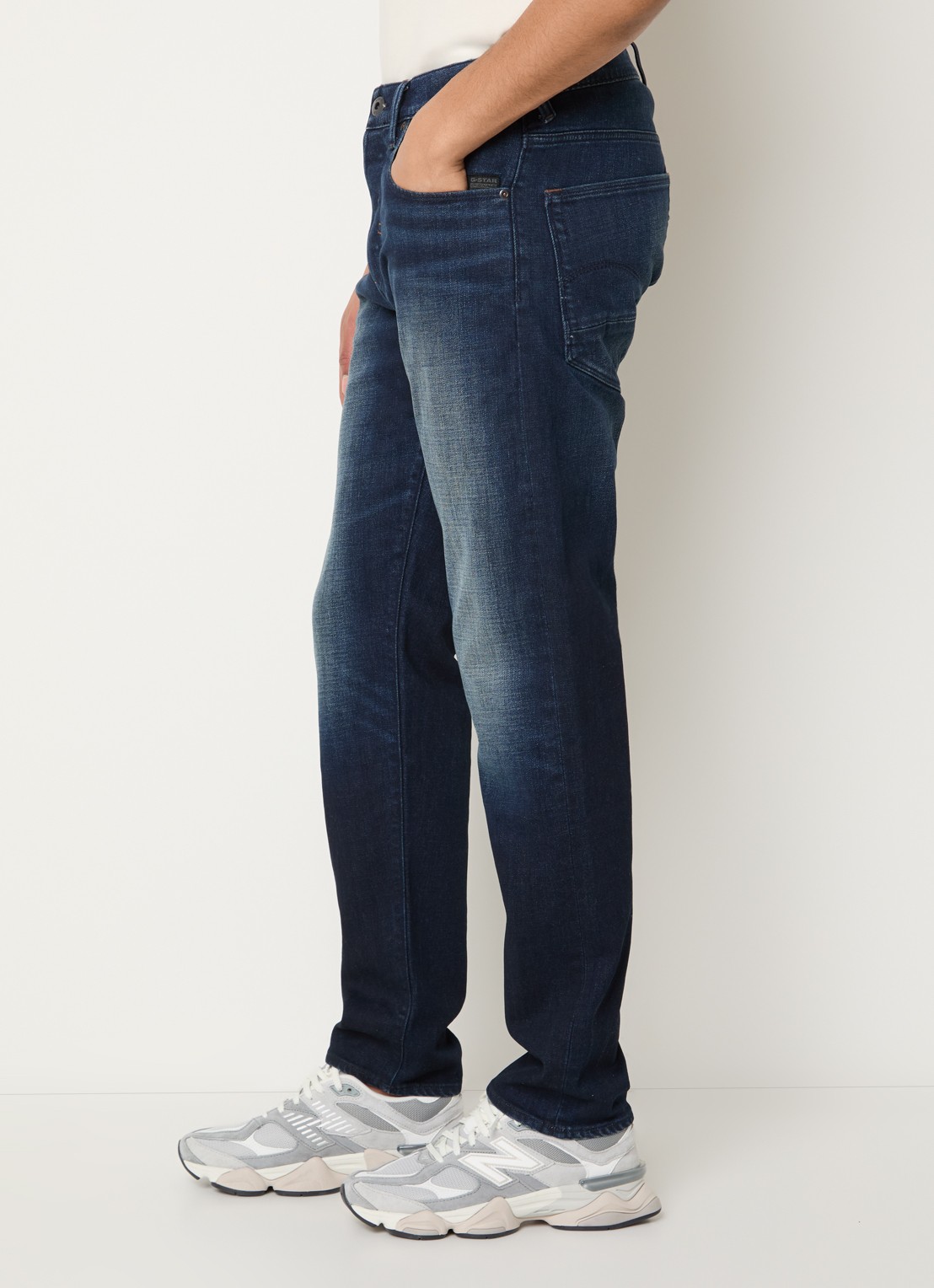 G-Star RAW Morry slim fit jeans met donkere wassing - detail 3 indigo