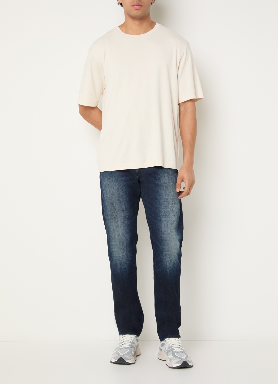 G-Star RAW Morry slim fit jeans met donkere wassing - voorkant 5 indigo