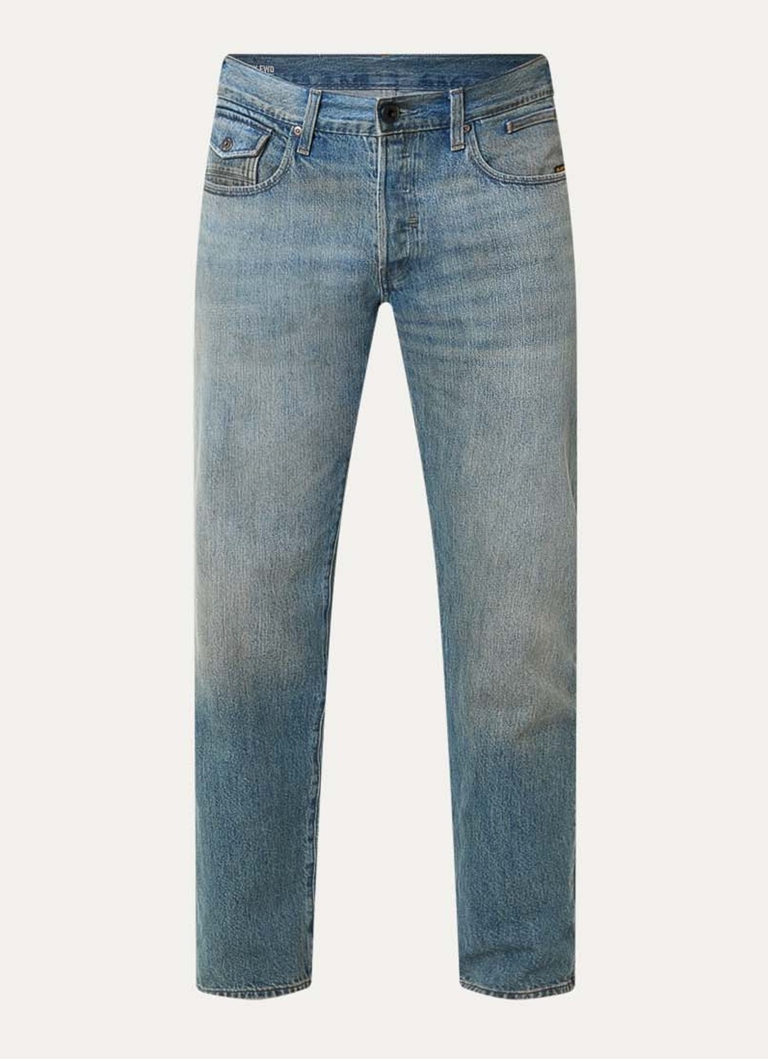 G-Star RAW Morry straight leg jeans met lichte wassing - voorkant indigo
