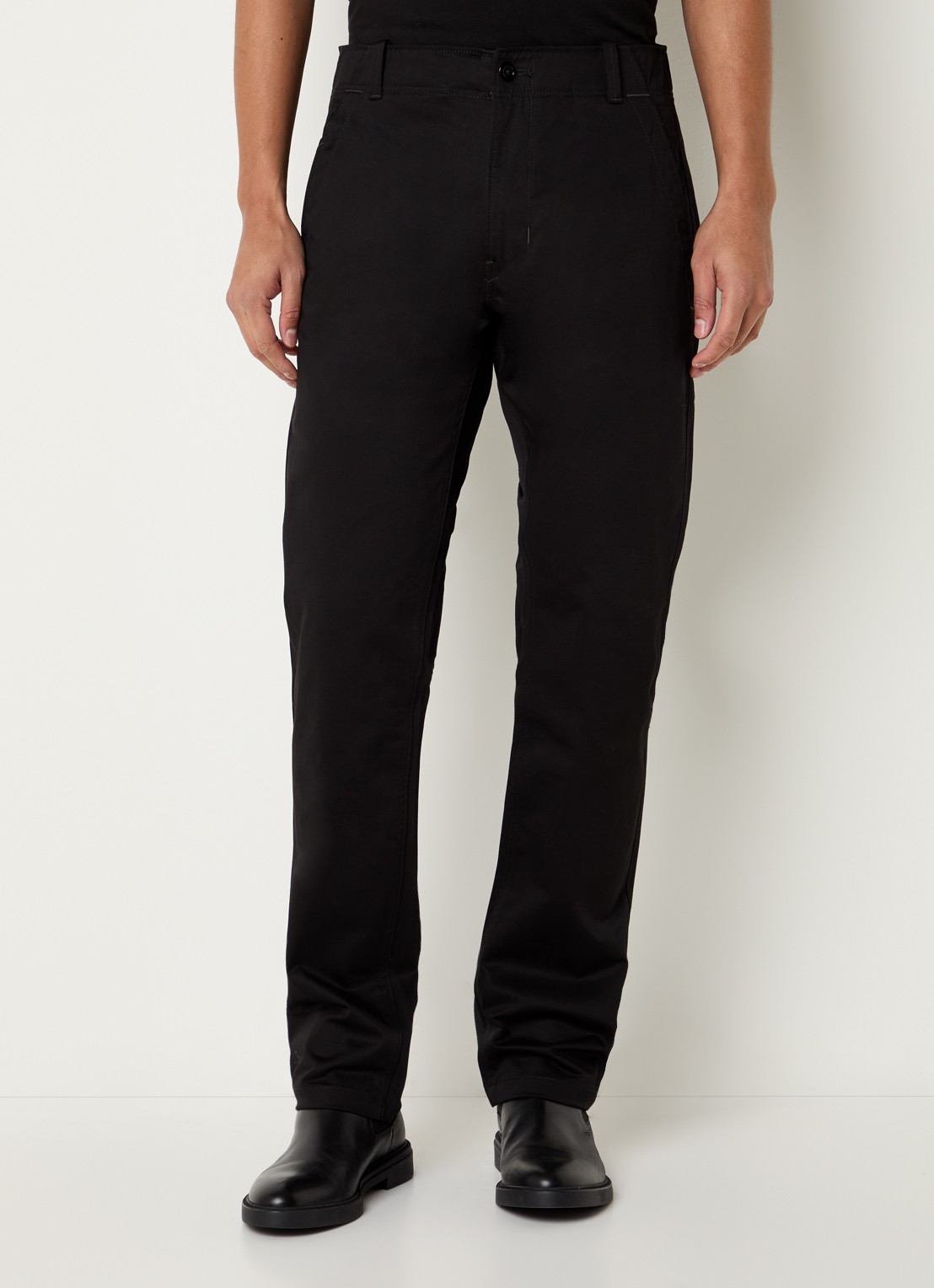 G-Star RAW Mosa straight fit chino met steekzakken - detail 4 zwart