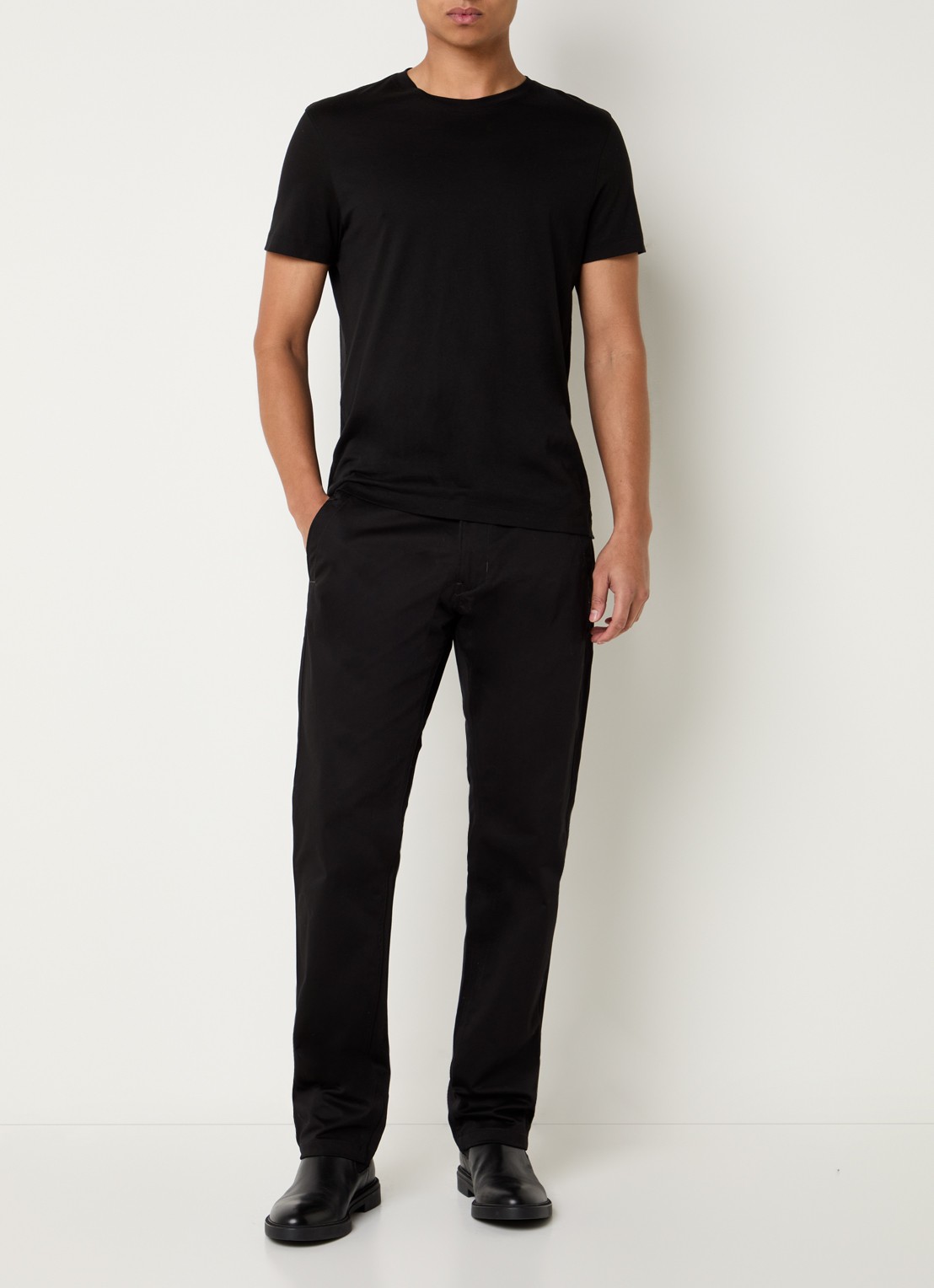 G-Star RAW Mosa straight fit chino met steekzakken - voorkant 3 zwart