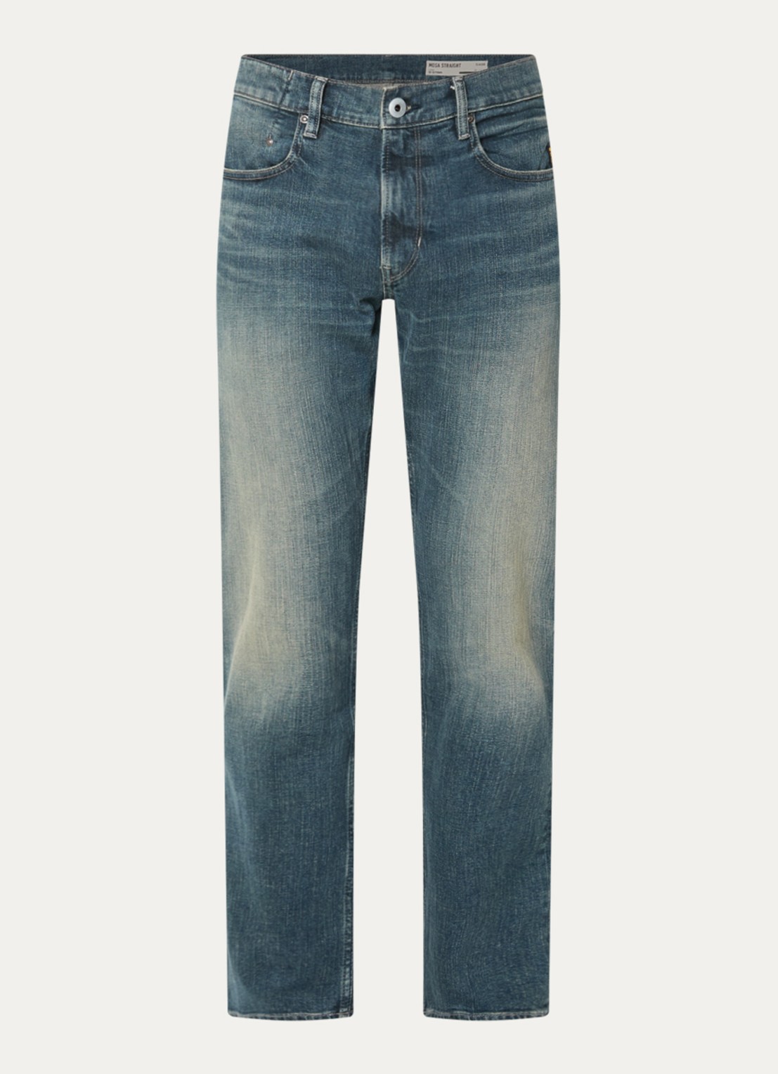 G-Star RAW Mosa straight leg jeans met medium wassing - voorkant 4 indigo
