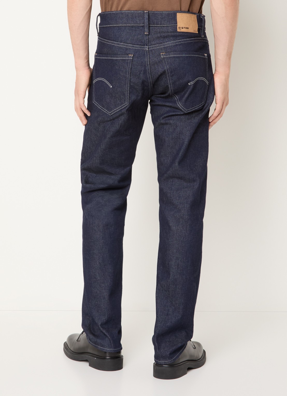 G-Star RAW Mosa straight leg jeans met medium wassing - achterkant indigo