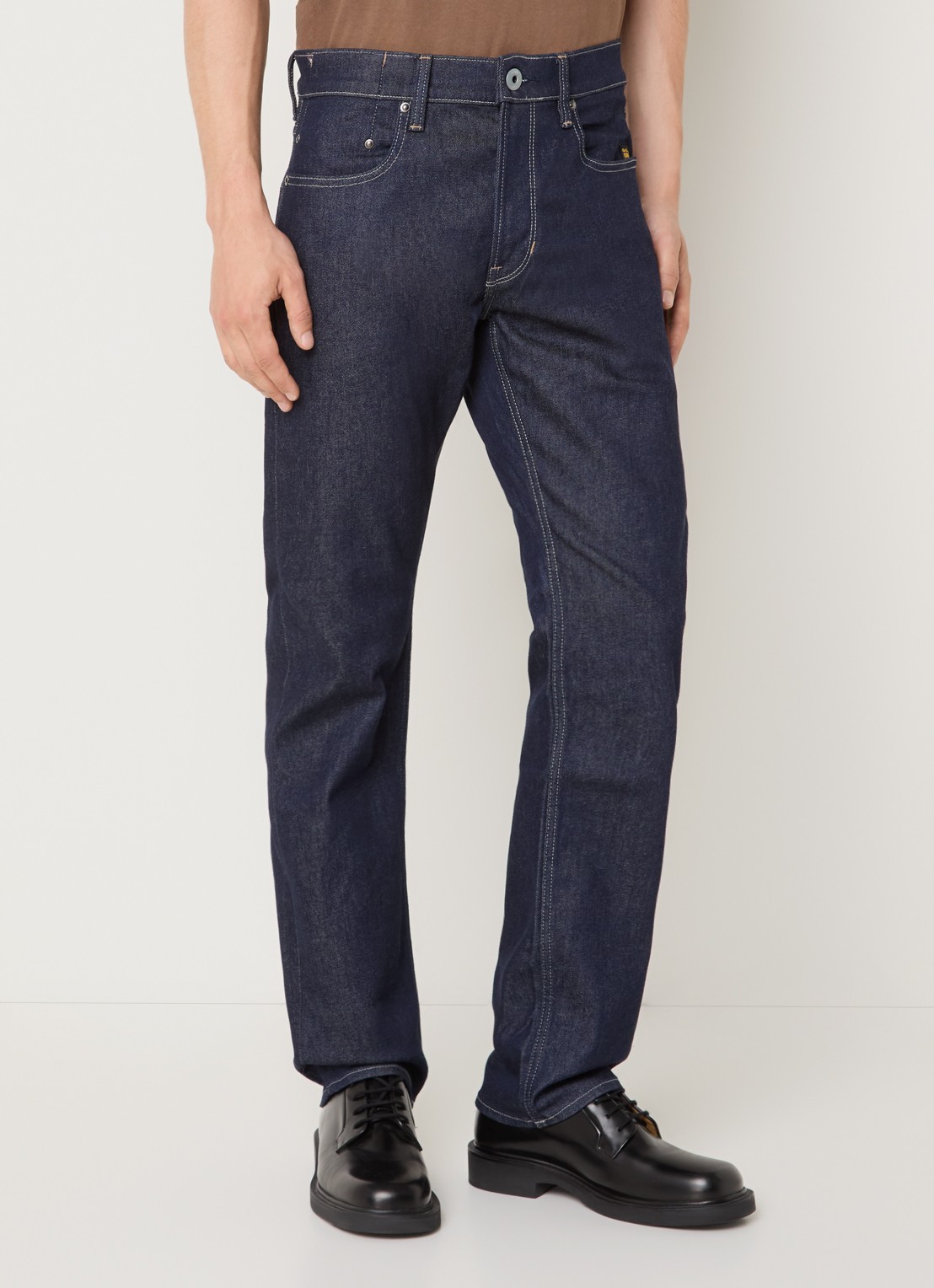G-Star RAW Mosa straight leg jeans met medium wassing - detail 2 indigo
