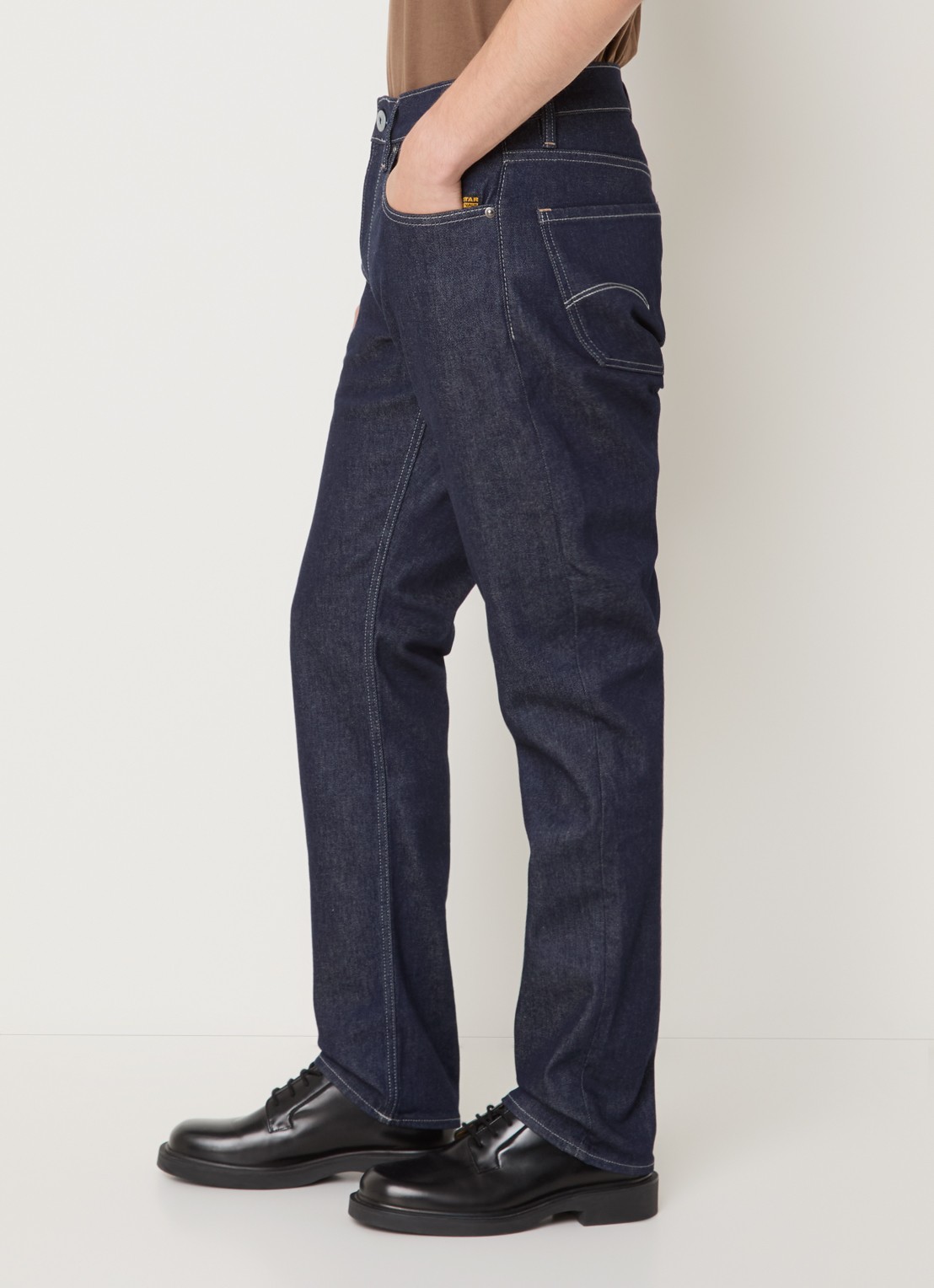 G-Star RAW Mosa straight leg jeans met medium wassing - detail 3 indigo