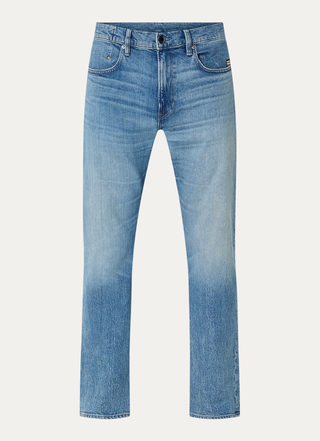 G-Star RAW Mosa straight leg jeans met medium wassing - voorkant 3 indigo