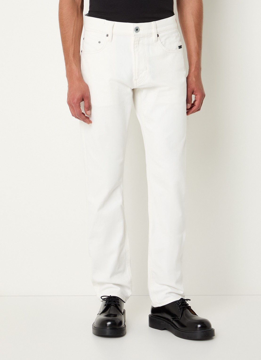 G-Star RAW Mosa straight leg jeans met steekzakken  - detail gebroken wit
