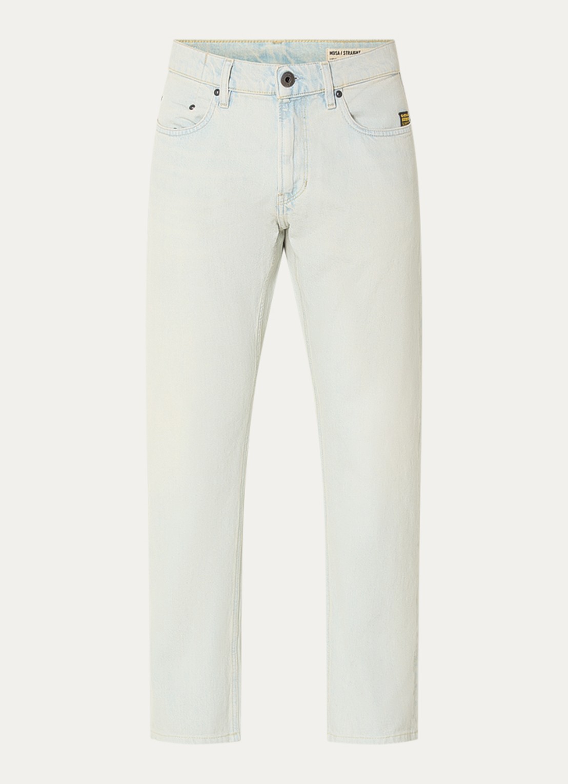 G-Star RAW Mosa straight leg jeans met steekzakken  - voorkant blauw