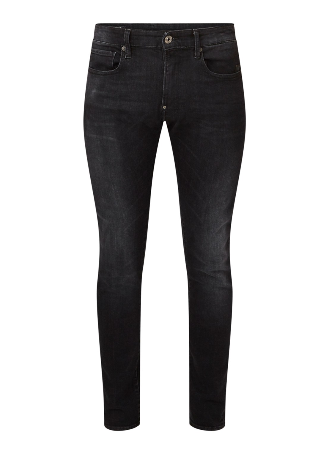 G-Star RAW Revend skinny jeans met stretch - voorkant 4 zwart