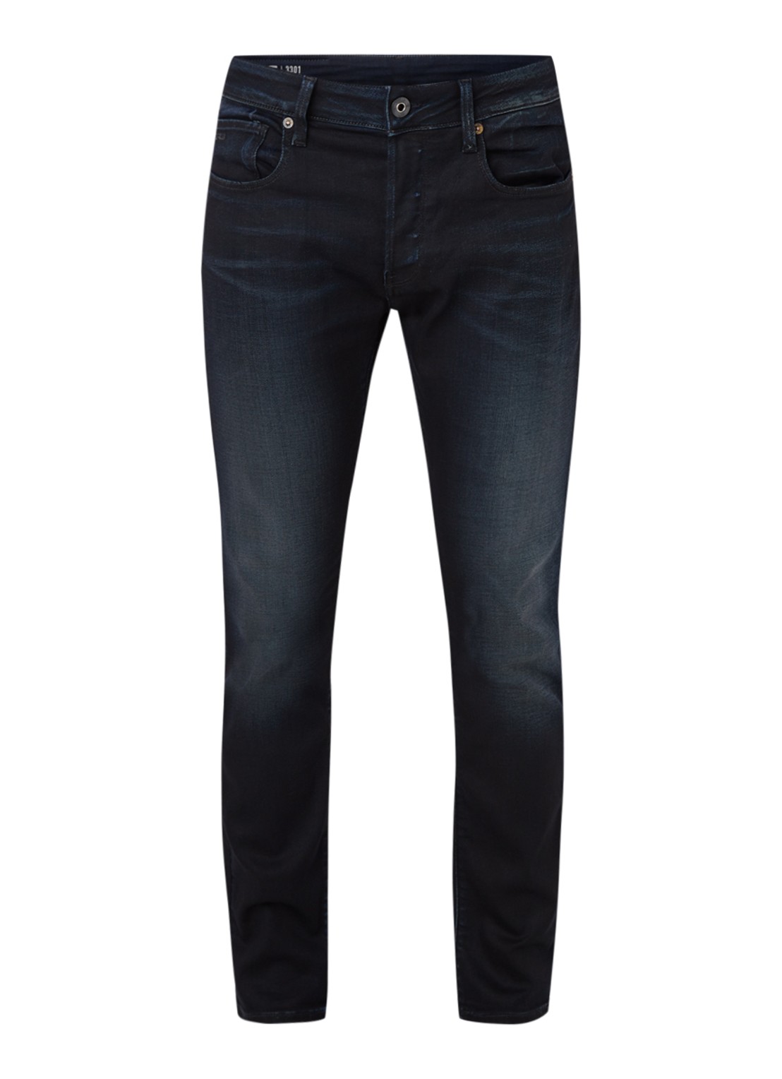 G-Star RAW Slander slim fit jeans met stretch - voorkant indigo