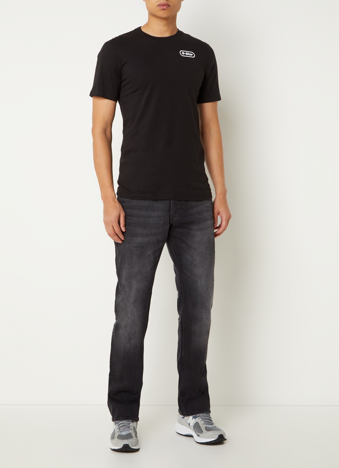 G-Star RAW Straight leg jeans met gekleurde wassing - voorkant 3 antraciet