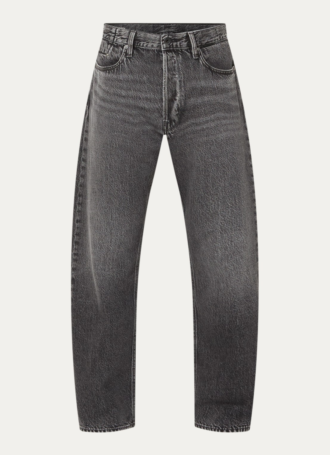 G-Star RAW Straight leg jeans met gekleurde wassing - voorkant 4 donkergrijs