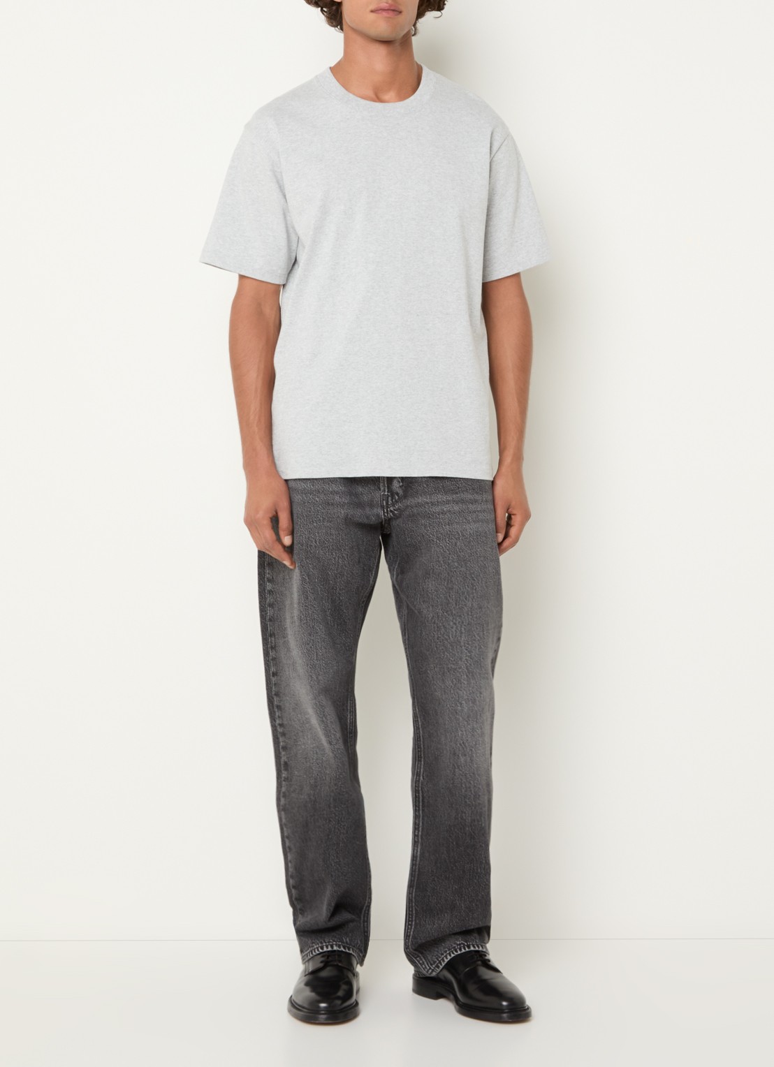 G-Star RAW Straight leg jeans met gekleurde wassing - voorkant 5 donkergrijs