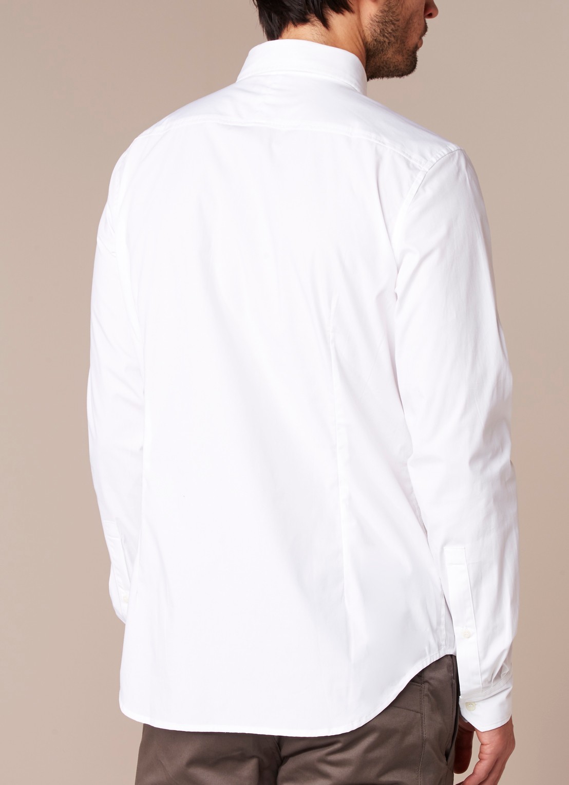 G-Star RAW Super slim fit overhemd van stretch katoen - achterkant 4 wit