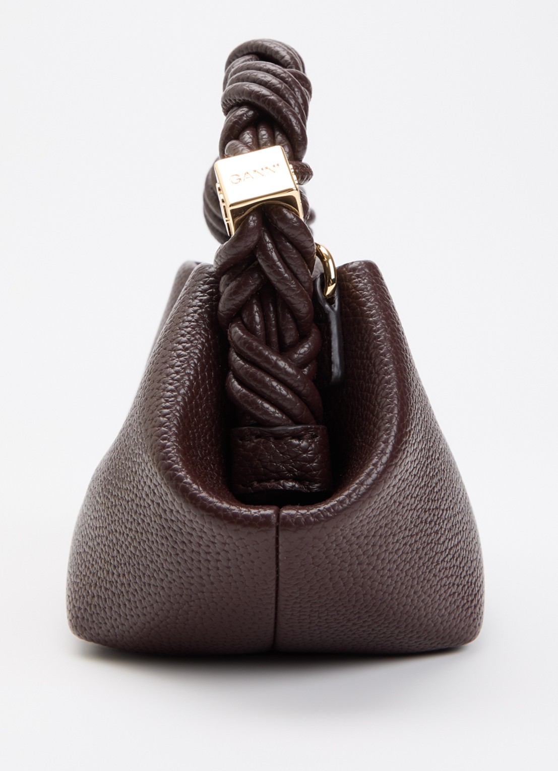 Ganni Bou Mini handtas met afneembare schouderriem - detail 2 donkerbruin