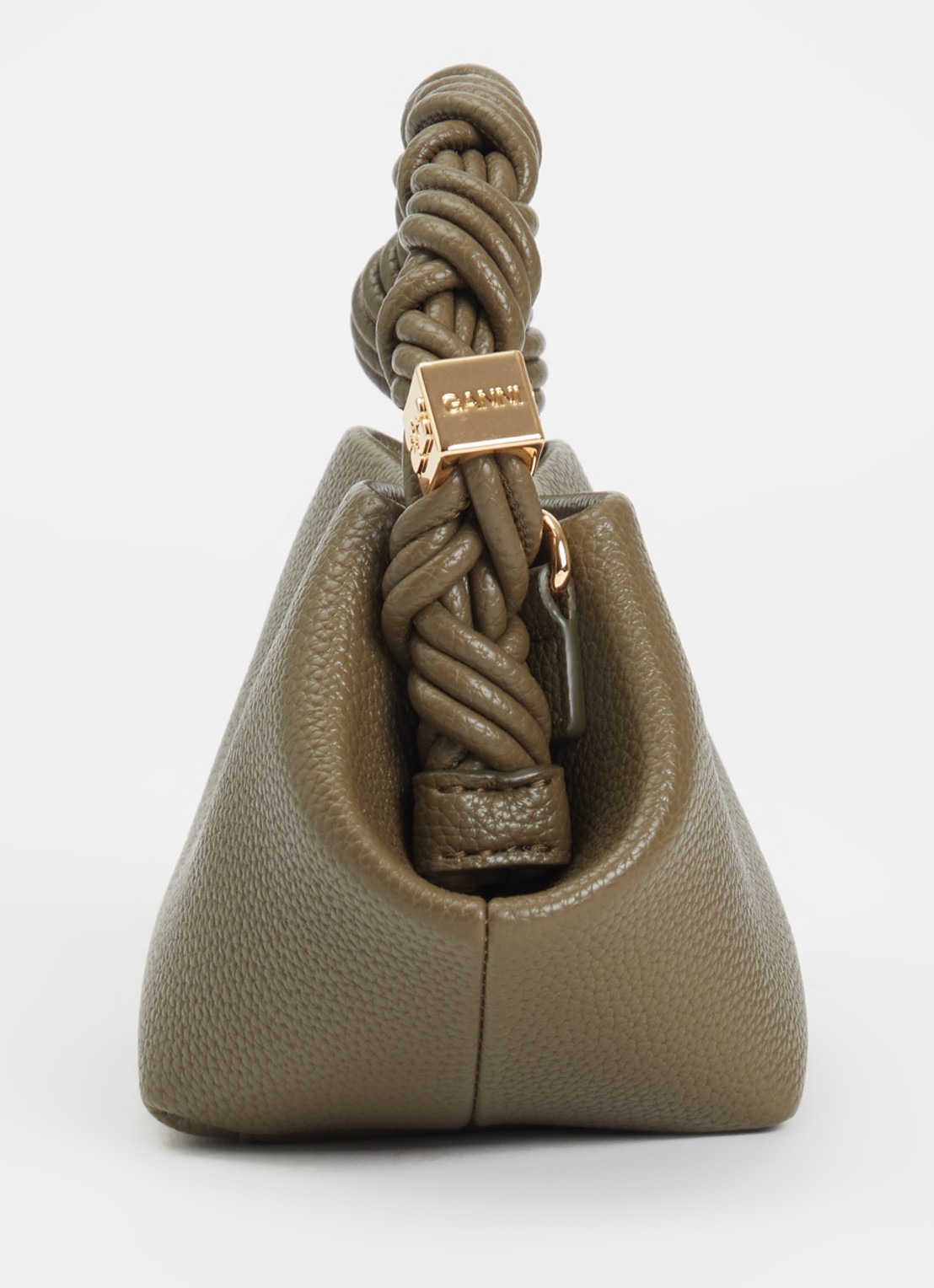 Ganni Bou Mini handtas met afneembare schouderriem - detail 3 mosgroen