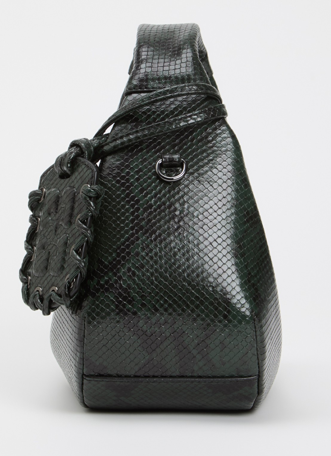Ganni Hobo Mini handtas met afneembare schouderriem - detail 3 groen