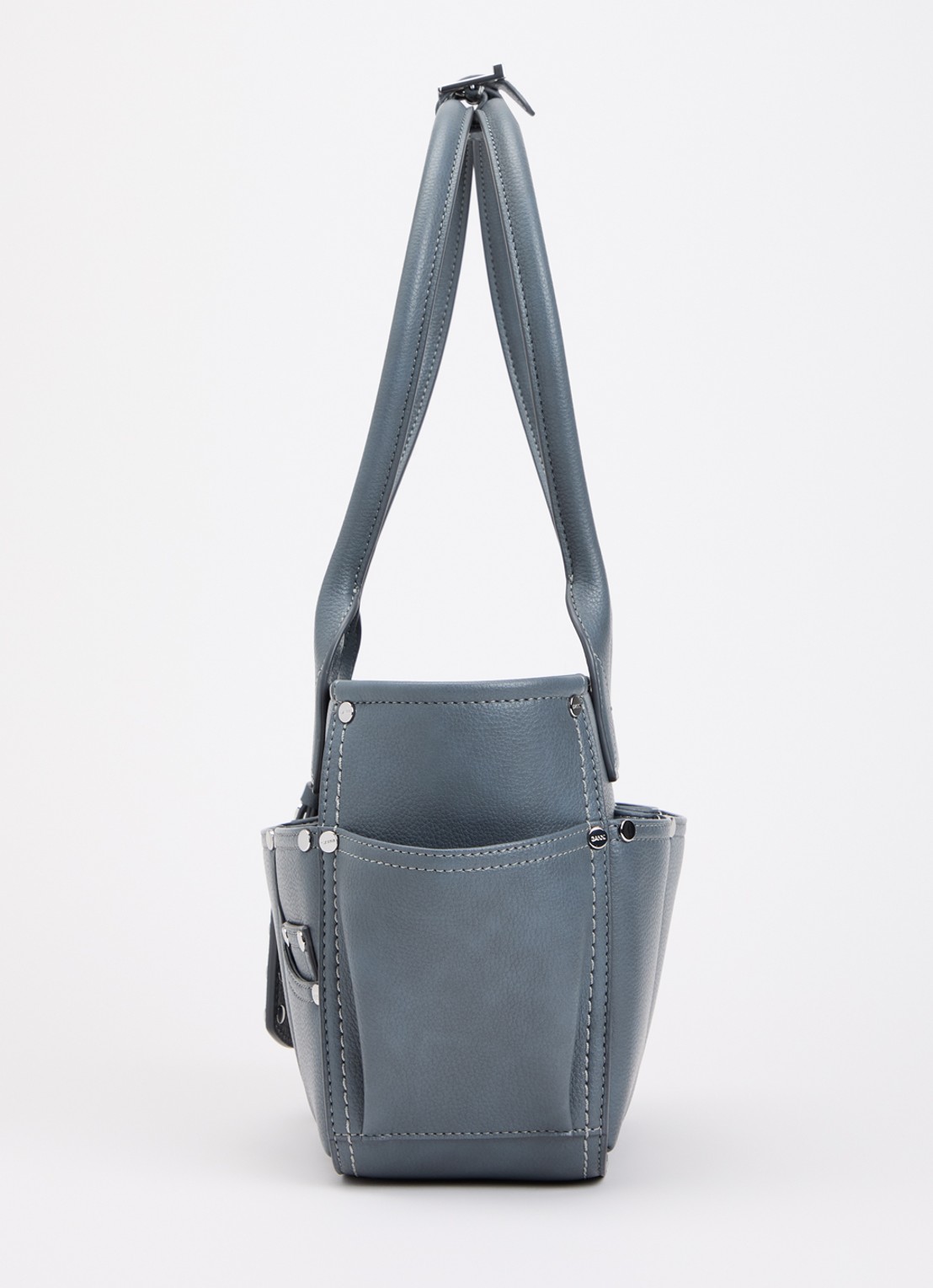 Ganni Posy Small handtas met logo - detail 3 middengrijs