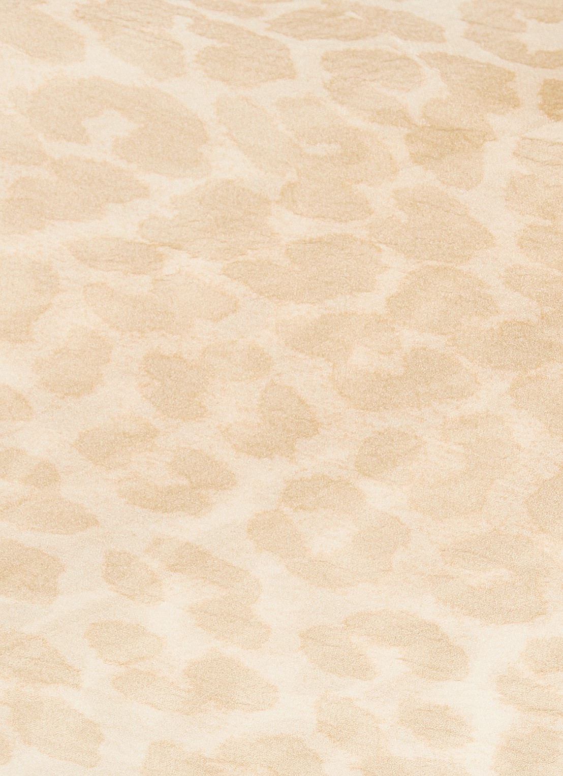 Ganni Semi-transparant blouse met panterprint - detail 2 donkerbeige