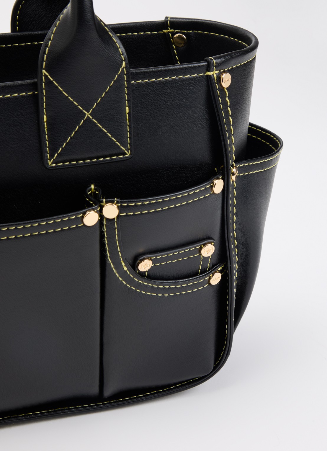 Ganni Small Posy schoudertas met tasbedel - detail 4 zwart