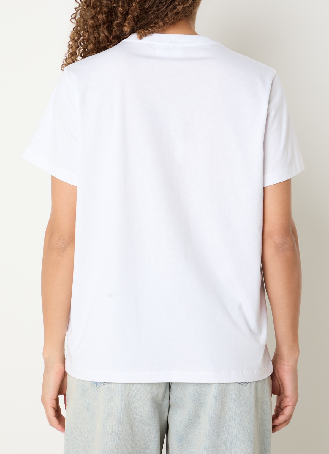 Ganni T-shirt met logoprint - achterkant 2 wit