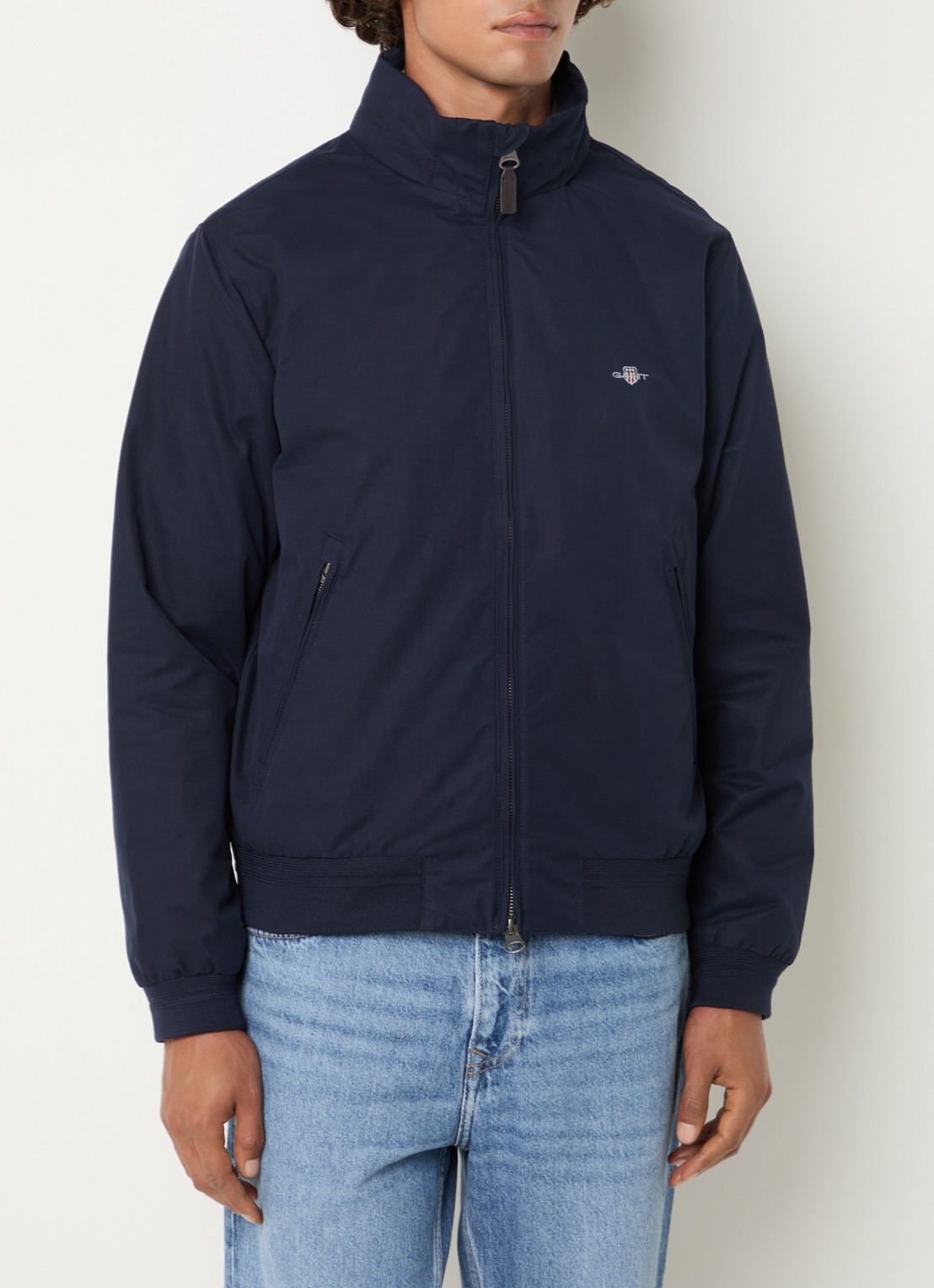 Gant Hampshire jack met ritszakken - detail blauw