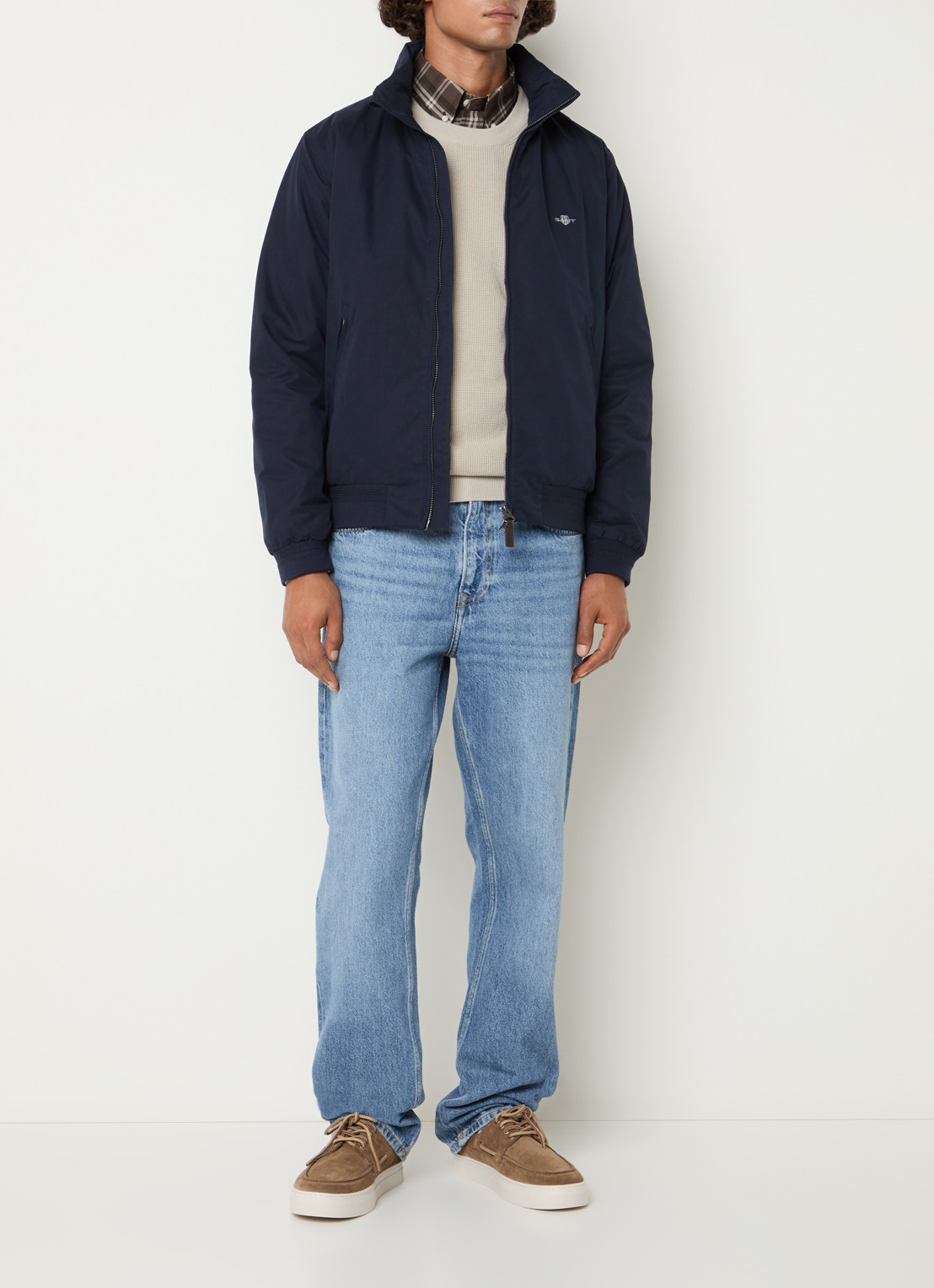 Gant Hampshire jack met ritszakken - voorkant 3 blauw