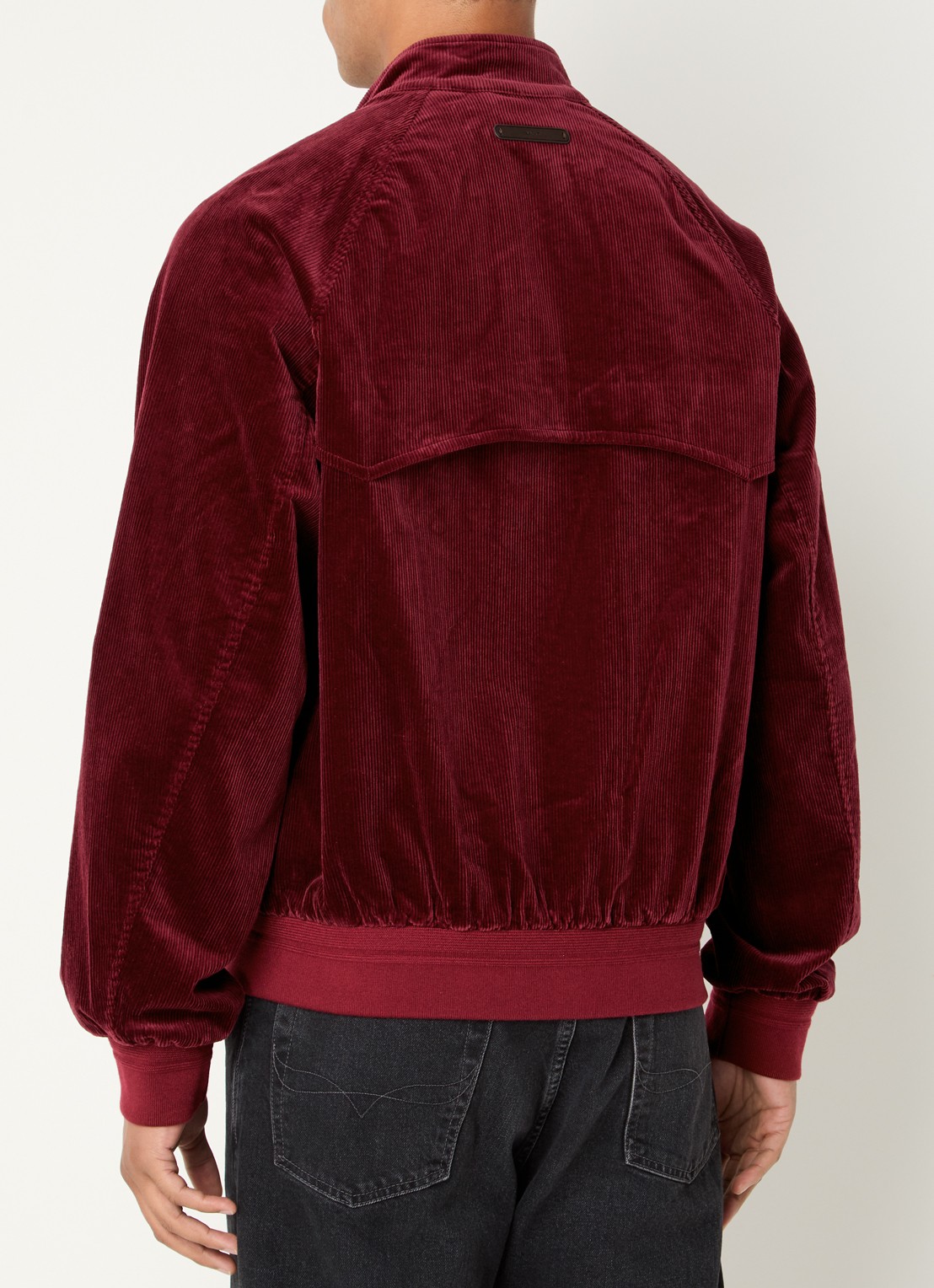 Gant Harrington jack van corduroy met steekzakken  - achterkant 2 bordeauxrood
