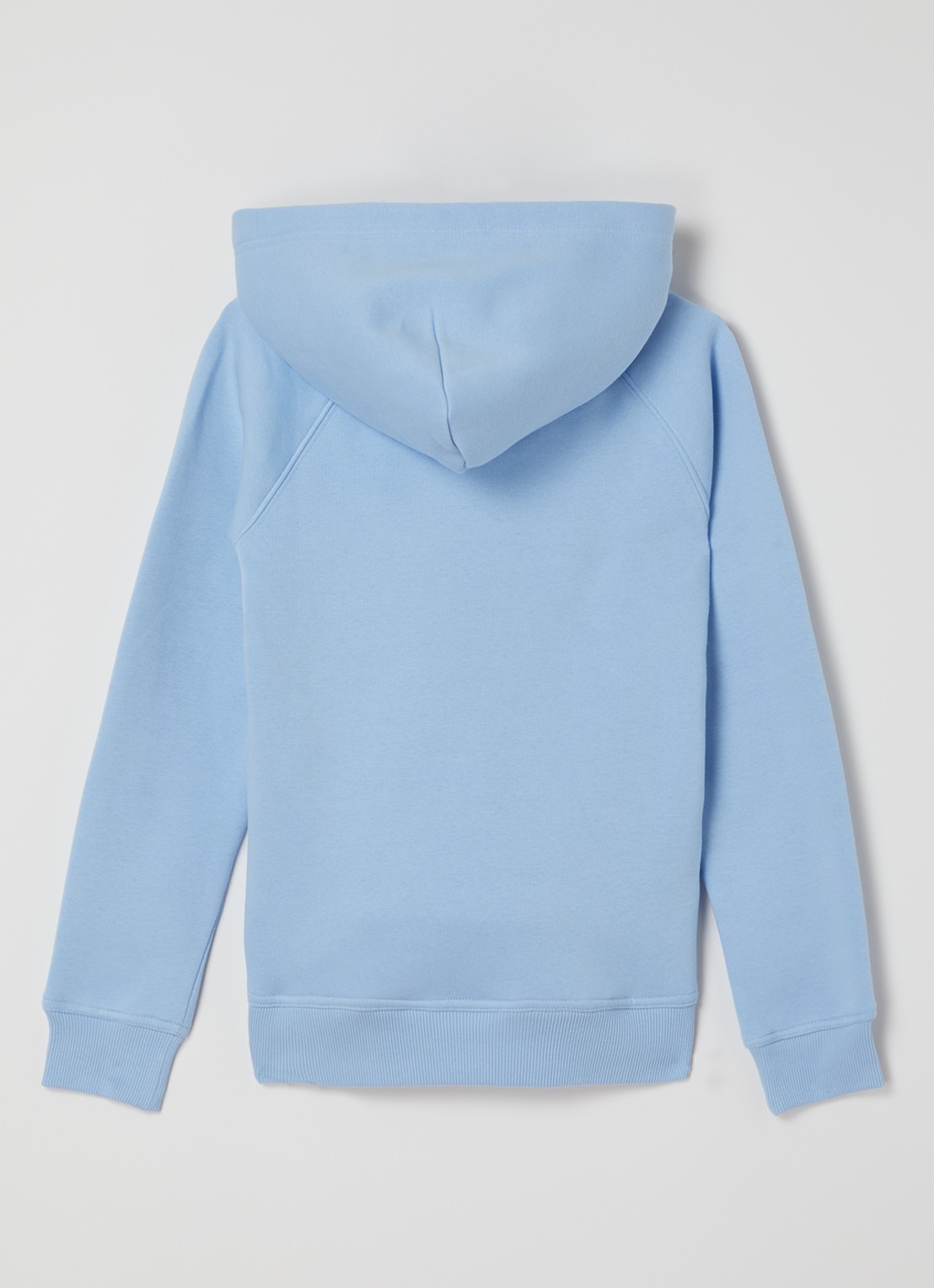 Gant Hoodie met logoborduring  - voorkant 3 lichtblauw