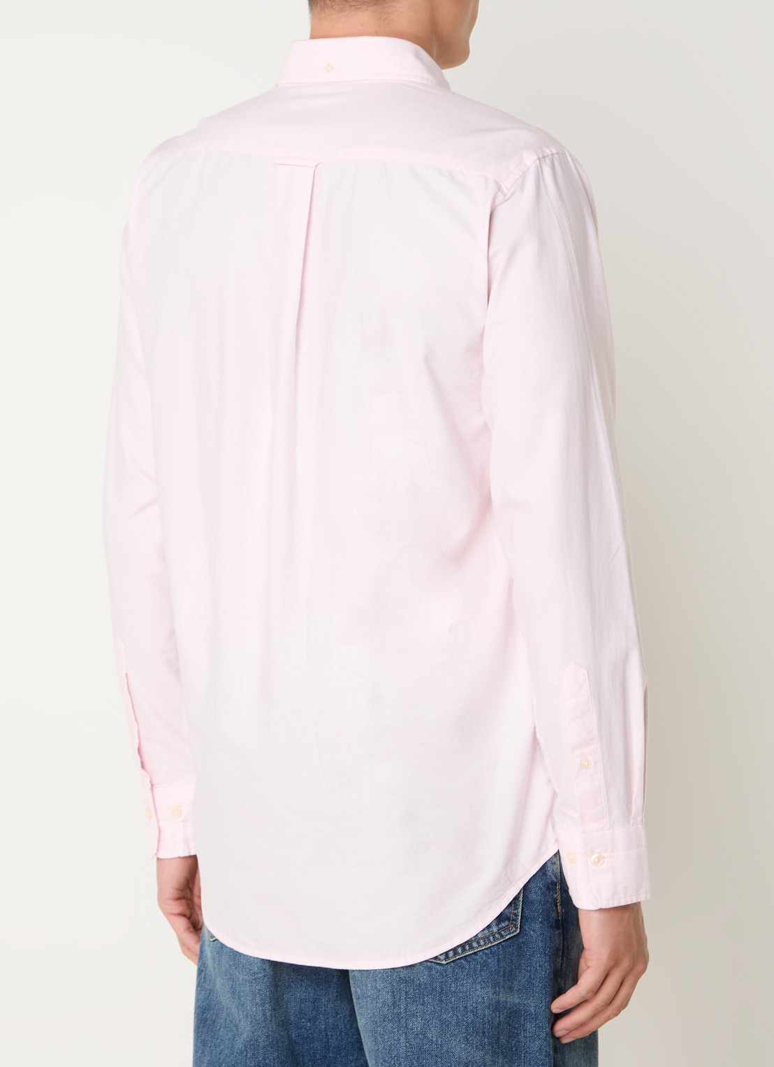 Gant Oxford regular fit overhemd met logoborduring - achterkant 3 lichtroze