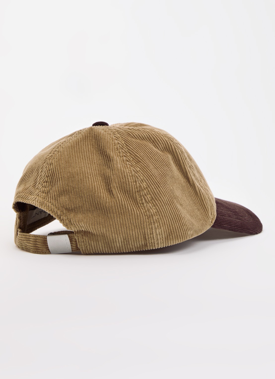 Gant Pet van corduroy met logoborduring  - detail 2 camel