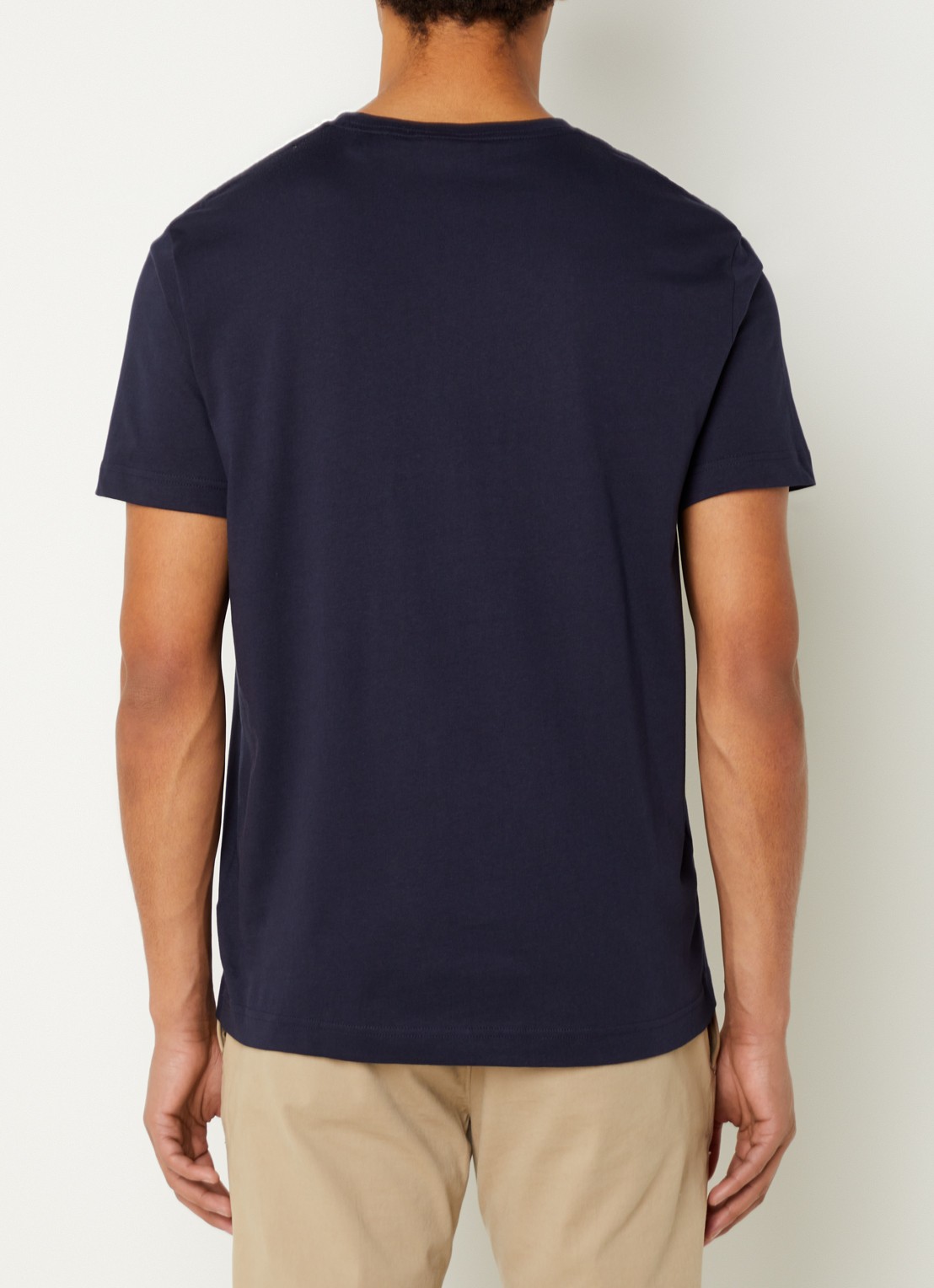 Gant Reg Shield t-shirt met logo - achterkant 2 donkerblauw
