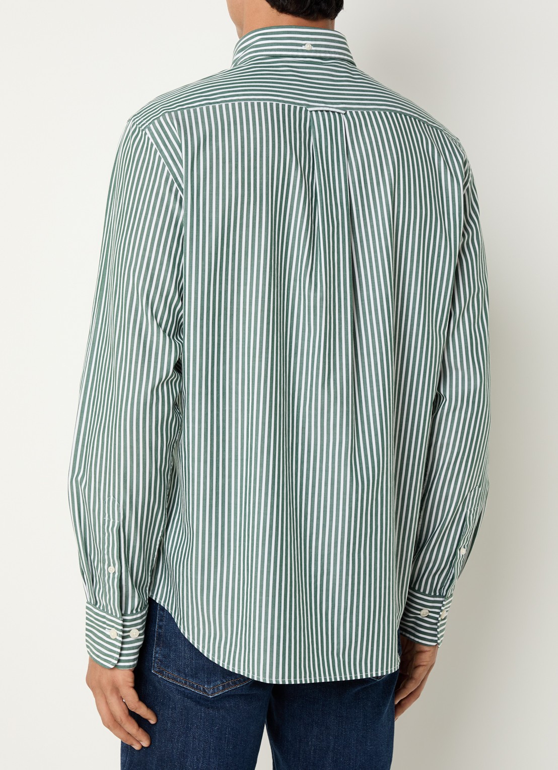 Gant Regular fit overhemd met ruitdessin en logoborduring - achterkant 4 groen
