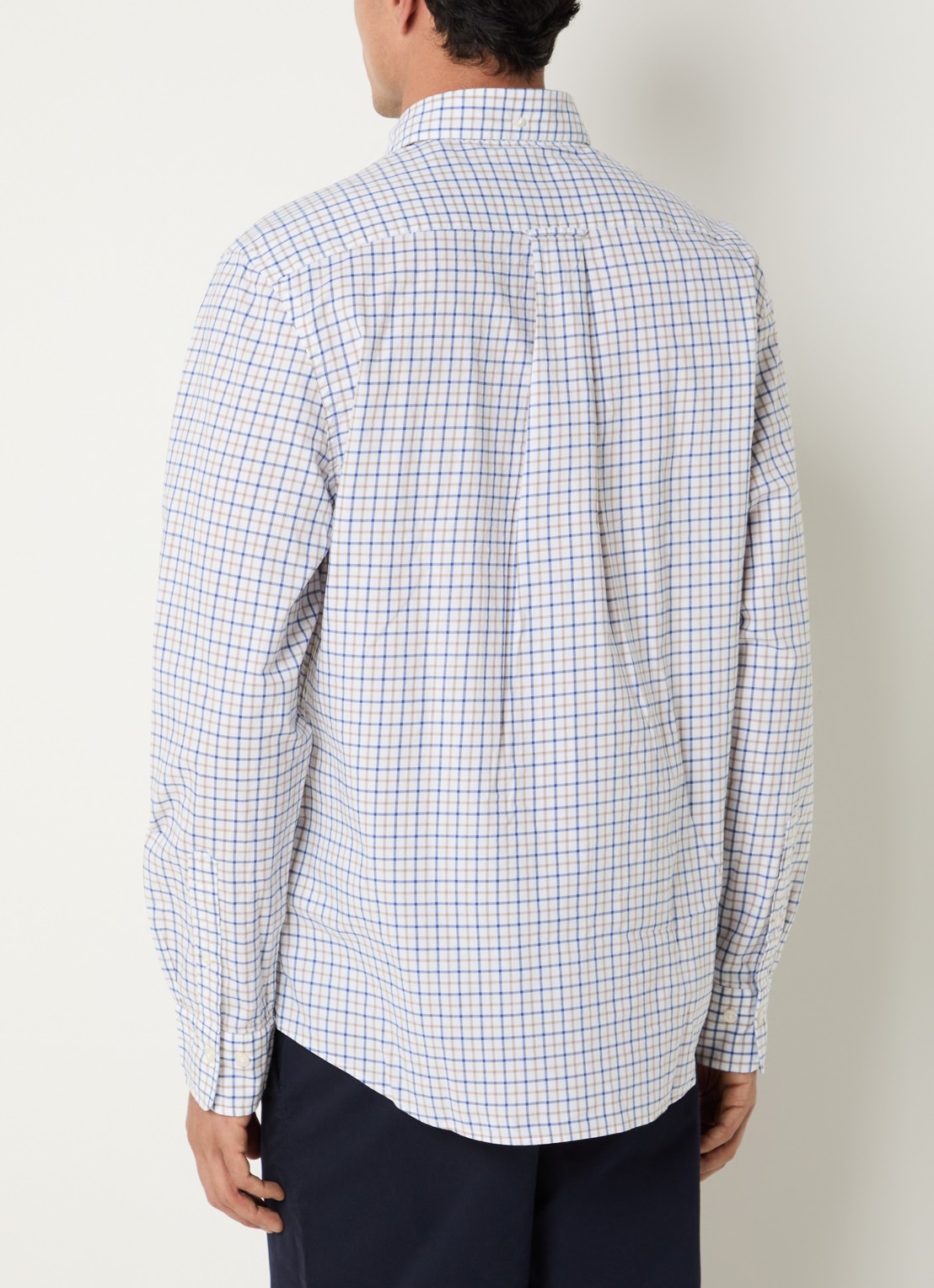 Gant Regular fit overhemd met streepprint - achterkant 4 blauw