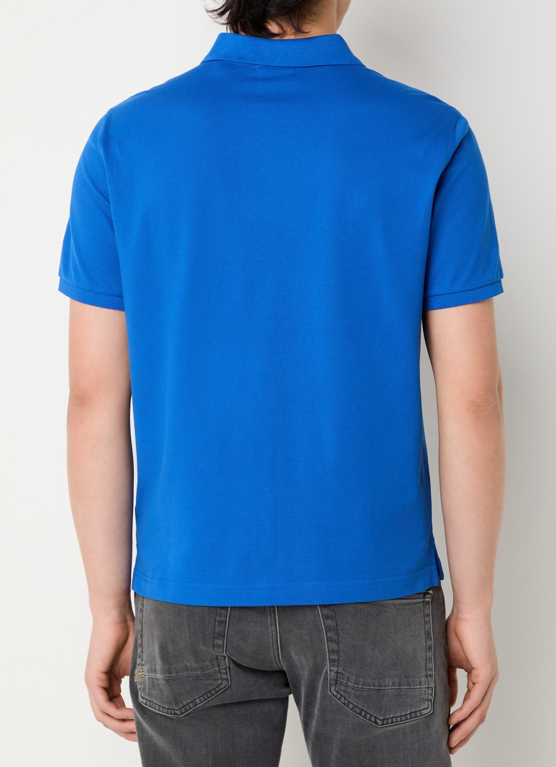 Gant Regular fit polo van piqué katoen met logo - achterkant 4 blauw