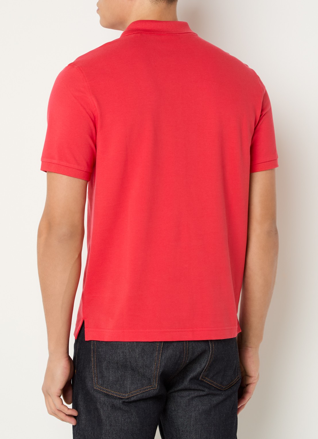 Gant Regular fit polo van piqué katoen met logo - achterkant 3 rood