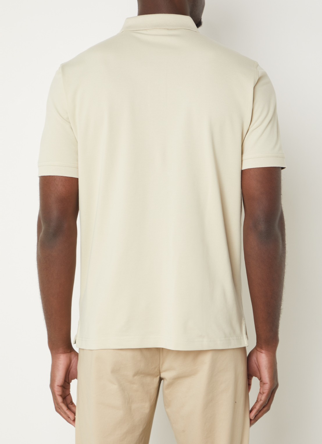 Gant Regular fit polo van piqué katoen met logoborduring - achterkant 4 khaki