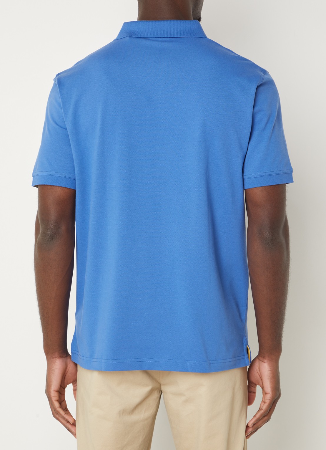 Gant Regular fit polo van piqué katoen met logoborduring - achterkant 3 blauw