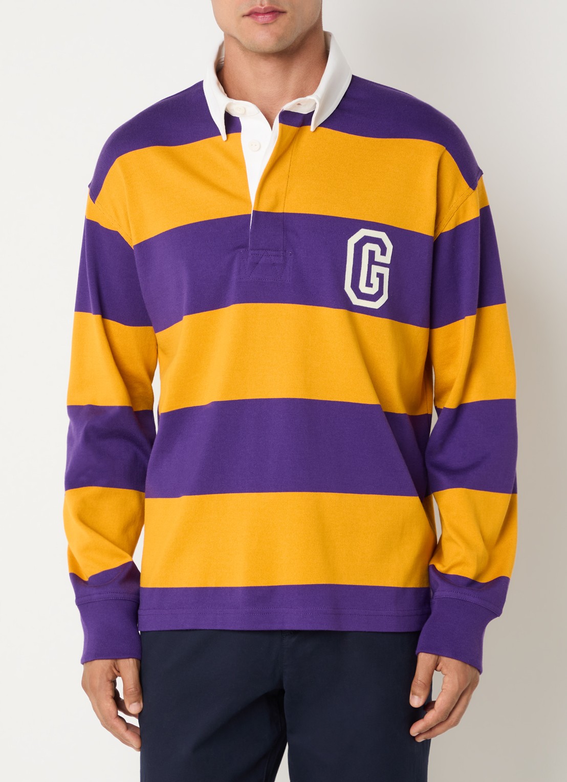 Gant Rugger regular fit polo met logo- en backprint - achterkant 4 orange