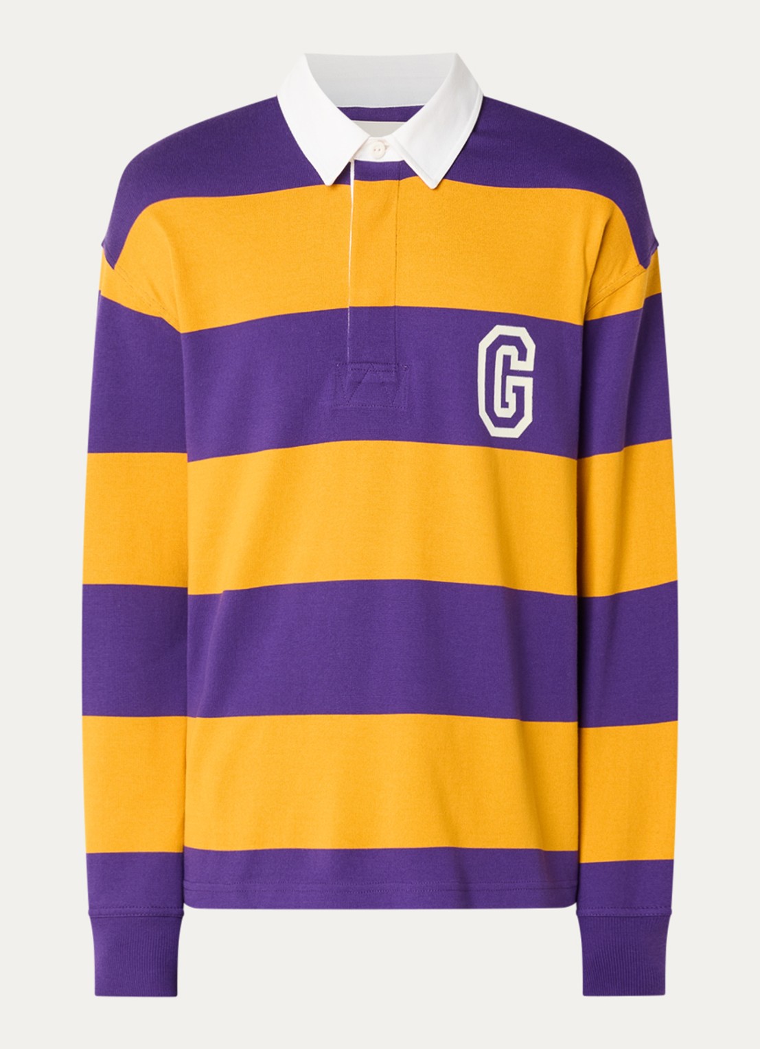 Gant Rugger regular fit polo met logo- en backprint - voorkant orange