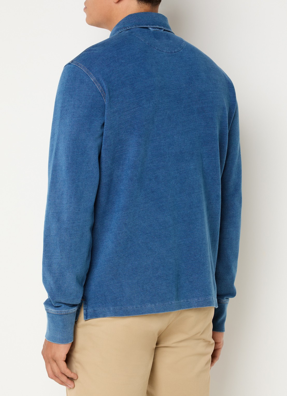 Gant Rugger trui met logo - achterkant 3 indigo