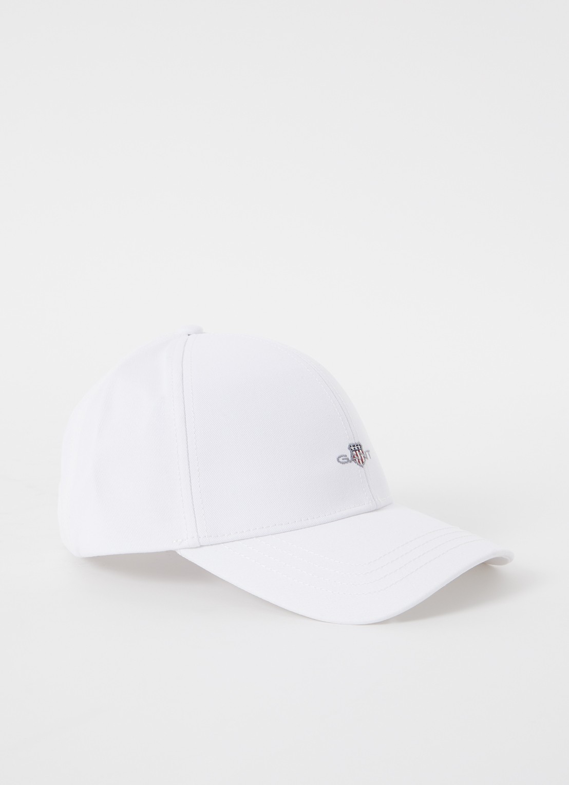 Gant Shield pet met logoborduring - voorkant 2 wit